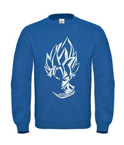 Sambosa Super Son Goku Blue God Modus Herren Sweatshirt Pullover Hoodie von Sambosa