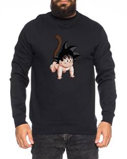 Sonbaby Herren Sweatshirt Goku Dragon Master Son Ball Vegeta Turtle Roshi Db, Farbe:Schwarz;Größe:XXL von Sambosa