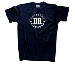 Deutsche Reichsbahn 1937-1993 T-Shirt Klassisch Rundhals Kurzarm Navy XXXL von Sammys Shirt Store