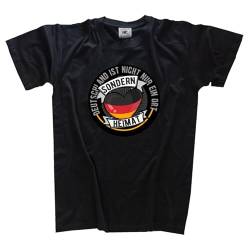 Deutschland ist Nicht nur II EIN Ort sondern Heimat DTF-Druck T-Shirt Klassisch Rundhals Kurzarm Schwarz L von Sammys Shirt Store