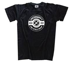 Ungeimpft und stolz Drauf T-Shirt Schwarz XXL von Sammys Shirt Store