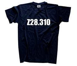 Z28.310 Der Code der Ungeimpften T-Shirt Navy XXL von Sammys Shirt Store