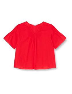 SAMOON Damen 260049-21031 Bluse, Power Red, 50 von Samoon