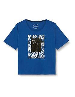 SAMOON Damen 271050-26215 T-Shirt, Cobalt Blue Gemustert, 52 von Samoon