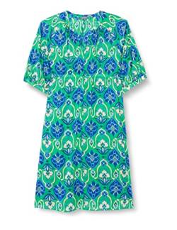 SAMOON Damen 280021-21072 Kleid, New Green Gemustert, 44 von Samoon