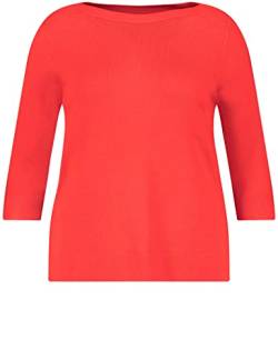 SAMOON Damen 972993-29582 Pullover, Power Red, 54 von Samoon