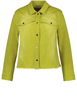 SAMOON Womens Jacke Jeans + Gewebe Denim Jacket, Citronella, 52 von Samoon