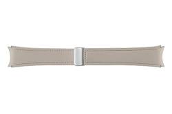 Samsung D-Buckle Hybrid Eco-Leather Band (Normal, S/M) ET-SHR94 für die Galaxy Watch6, Uhrenarmband, Original Armband, D-Buckle, Lederimitat, Fluorkautschuk, anpassbare Faltschließe, elegant, Etoupe von Samsung