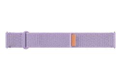 Samsung Fabric Band (Slim, S/M) ET-SVR93 für die Galaxy Watch6, Uhrenarmband, Original Armband, Stoffband, gewebtes Nylon, Slim, Klettverschluss, flexible Armbandlänge, Lavender von Samsung