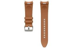 Samsung Hybrid Eco-Leather Band (M/L) ET-SHR96 für die Galaxy Watch6, Uhrenarmband, Original Armband, Lederimitat, Fluorkautschuk, klassischer Stil, sportlich, elegant, angenehmer Sitz, Camel von Samsung