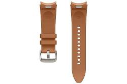 Samsung Hybrid Eco-Leather Band (S/M) ET-SHR95 für die Galaxy Watch6, Uhrenarmband, Original Armband, Lederimitat, Fluorkautschuk, klassischer Stil, sportlich, elegant, angenehmer Sitz, Camel von Samsung