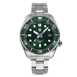 NC San Martin 2021 Thunfisch SBDX001 Herren Automatikuhren Saphirglas Mechanische SN0086G Edelstahl Taucherarmbanduhr (Green) von San Martin