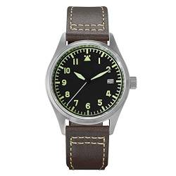 NC San Martin Titanium Pilot Watches Vintage Military Armbanduhr NH35 Uhrwerk Automatische mechanische Herrenuhren (dial 5) von San Martin