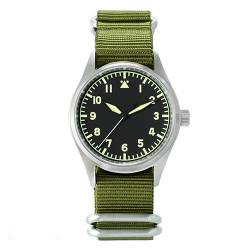 San Martin Herren-Automatikuhr Pilot Stahlgehäuse 200 m Wasserdichte Saphirglas 39mm Wide, 12mm high dial 1 von San Martin