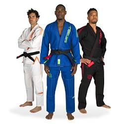 Sanabul Highlights Pro Brazilian Jiu Jitsu Gi BJJ Gi für Herren | Wettbewerb Kimono BJJ Erwachsene Gi | Premium Leichter Stoff, Blau, A2 von Sanabul