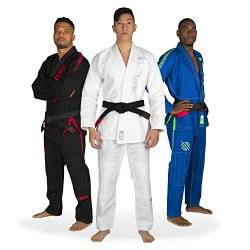 Sanabul Highlights Pro Brazilian Jiu Jitsu Gi BJJ Gi für Herren | Wettbewerb Kimono BJJ Erwachsene Gi | Premium Leichter Stoff, Weiß, A1 von Sanabul
