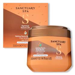 Sanctuary Spa Melting Pearl Body Butter mit Sheabutter & Arganöl, ohne Mineralöl, tierversuchsfrei & vegane Körperfeuchtigkeitspflege für Frauen, 300 g von SANCTUARY