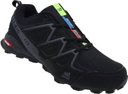 Herren Sportschuhe Sneaker Turnschuhe Laufschuhe Männer Schuhe Nr. 6309 (schwarz grau, 46) von Sandic