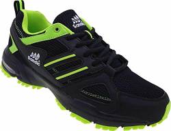 Herren Sportschuhe Sneaker Turnschuhe Laufschuhe Schuhe Nr. 2326 (Schwarz Grün, eu_Footwear_Size_System, Adult, Men, Numeric, medium, Numeric_42) von Sandic