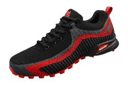 Sandic Neon Turnschuhe Sneaker Sportschuhe Herren Boots 097, Schuhgröße:43, Farbe:Schwarz/Rot von Sandic