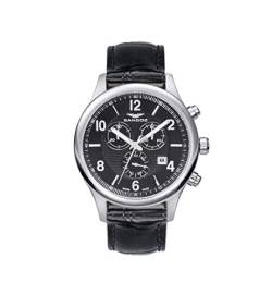 SANDOZ Chronograph Stahlband, Schwarz, Sport von Sandoz