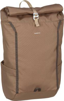 Sandqvist Arvid Rolltop Backpack  in Braun (15 Liter), Rolltop Rucksack von Sandqvist