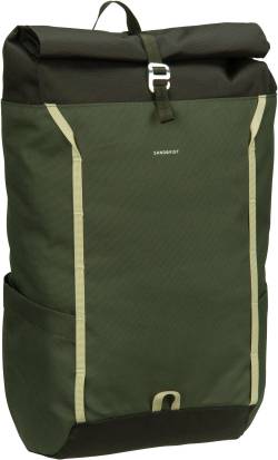 Sandqvist Arvid Rolltop Backpack  in Grün (15 Liter), Rolltop Rucksack von Sandqvist