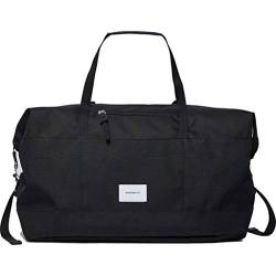 Sandqvist Weekender Milton Weekender Bag Black/Black Leather One Size von Sandqvist