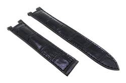 Sandtuhr Uhrenarmband passend für Pasha Faltschliesse schwarz 18mm Made in Germany von Sandtuhr