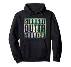 Straight Outta Sandzak, Cool Sanzak Flag, Sandzak Pullover Hoodie von Sandzak Fashion