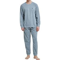 SaneShoppe Warme Polarfleece-Pyjama-Sets für Herren, Thermo-Loungewear (M, Grauer Pyjama) von SaneShoppe