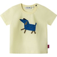 T-Shirt HAPPY DOG in light yellow von Sanetta Pure