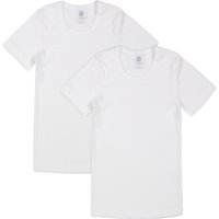 Kurzarm-Unterhemd CLASSIC 2er-Pack in weiß von Sanetta