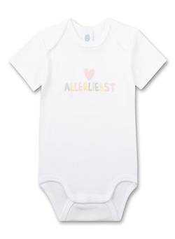 Sanetta Baby-Body Kurzarm Weiß | Hochwertiger und nachhaltiger Body für Mädchen aus Bio-Baumwolle. Baby Body 056 von Sanetta