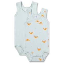 Sanetta - Baby Boy Modern Mainstream Body Sleeveless - Alltagsunterwäsche Gr 68 grau von Sanetta