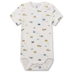 Sanetta - Baby Boys Modern Classic Body S/S - Alltagsunterwäsche Gr 98 weiß von Sanetta