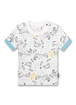 Sanetta Baby-Jungen 115719 T-Shirt, Ivory, 56 von Sanetta