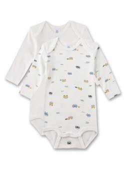 Sanetta Baby-Jungen 324359 Body, White Pebble, 98 von Sanetta