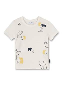 Sanetta Baby-Jungen 902292 T-Shirt, Ivory, 56 von Sanetta