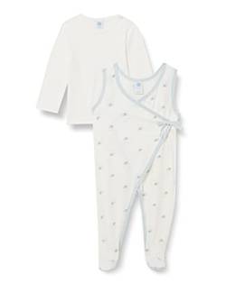 Sanetta Baby-Jungen Strampler beige Kleinkind-Schlafanzüge, White Pebble, 044 von Sanetta
