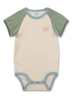 Sanetta Body Kurzarm Beige | Hochwertiger und nachhaltiger Body für Jungen aus Bio-Baumwolle. Inhalt: Baby Body 092 von Sanetta