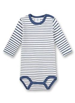 Sanetta Body Langarm Blau Ringel | Hochwertiger und nachhaltiger Body für Jungen aus Bio-Baumwolle. Baby Body 056 von Sanetta