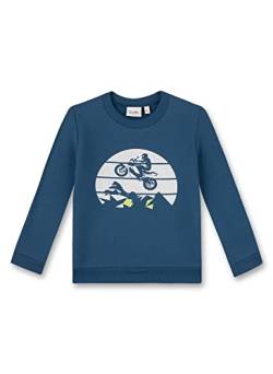 Sanetta Jungen 126295 Sweatshirt, sea Blue, 92 von Sanetta