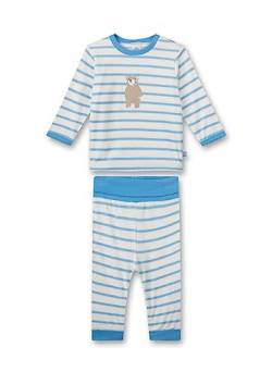 Sanetta Jungen-Schlafanzug lang aus Nicki | Bequemer Schlafanzug für Jungen lang. | Pyjamaset Größe 098 von Sanetta