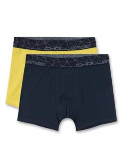 Sanetta Jungen-Shorts (Doppelpack) Blau | Hochwertige und nachhaltige Unterhose für Jungen aus Baumwoll-Mix. Unterhose mit Webbund | Inhalt: 2er Set Unterwäsche für Jungen von Sanetta