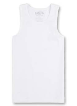 Sanetta Jungen Unterhemd, Weiß (White 10), 176 von Sanetta