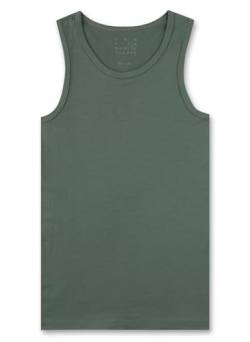Sanetta Jungen-Unterhemd Grün | Hochwertiges und nachhaltiges Unterhemd für Jungen aus Baumwoll-Mix. Unterhemd mit Innenprint | Inhalt: Unterwäsche für Jungen von Sanetta