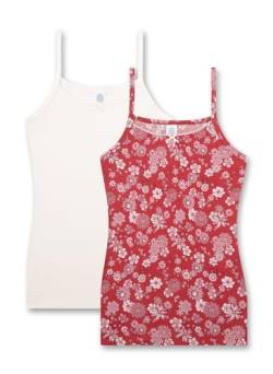 Sanetta Mädchen 348219 Unterhemd Doppelpack, red, 128 von Sanetta