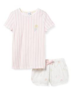 Sanetta Mädchen Pyjama Short, Allover rosa Baby-und Kleinkind-Schlafanzüge, 116 von Sanetta