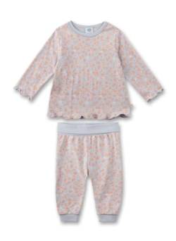Sanetta Mädchen-Schlafanzug Hellblau | Nachhaltiger und bequemer Schlafanzug aus Bio-Baumwolle für Mädchen. Baby Schlafanzug 080 von Sanetta